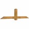 Ekena Millwork Eugene Rough Sawn Timber Gable Bracket, Western Red Cedar, 72"W x 18"H x 4"D x 4"F, 6/12 Pitch GBW072X18X0404EUG00RWR - alternate 2